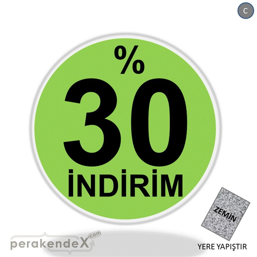 yüzde 30 indirim YER ZEMİNE YAPIŞIR -oval,tek yön baskı