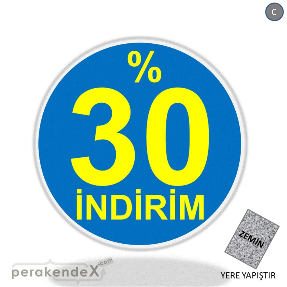 yüzde 30 indirim YER ZEMİNE YAPIŞIR -oval,tek yön baskı