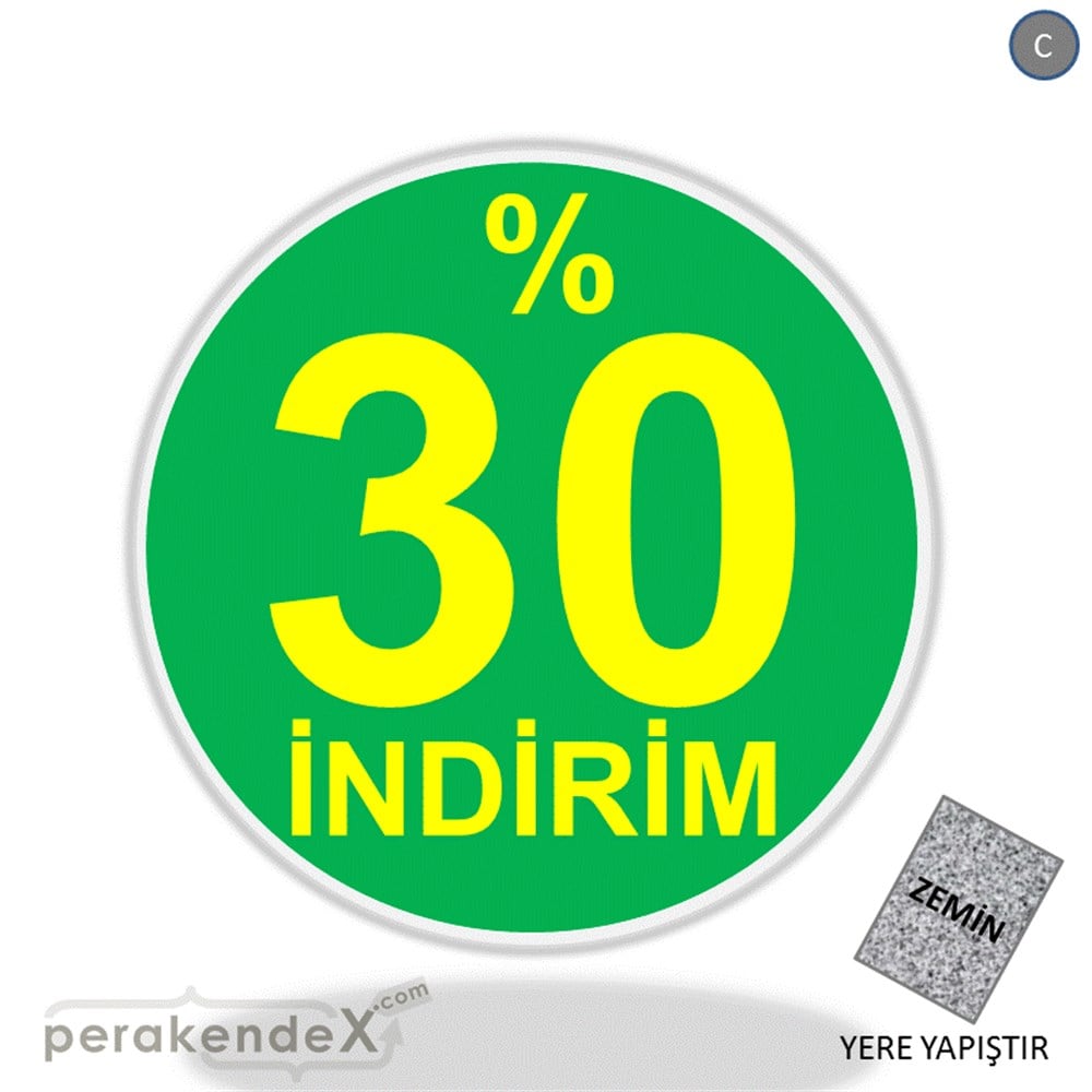 yüzde 30 indirim YER ZEMİNE YAPIŞIR -oval,tek yön baskı