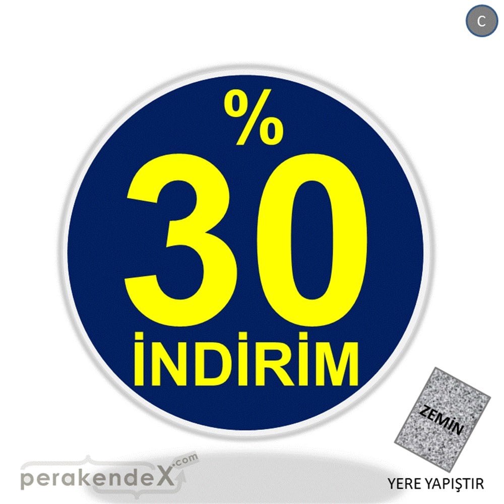 yüzde 30 indirim YER ZEMİNE YAPIŞIR -oval,tek yön baskı