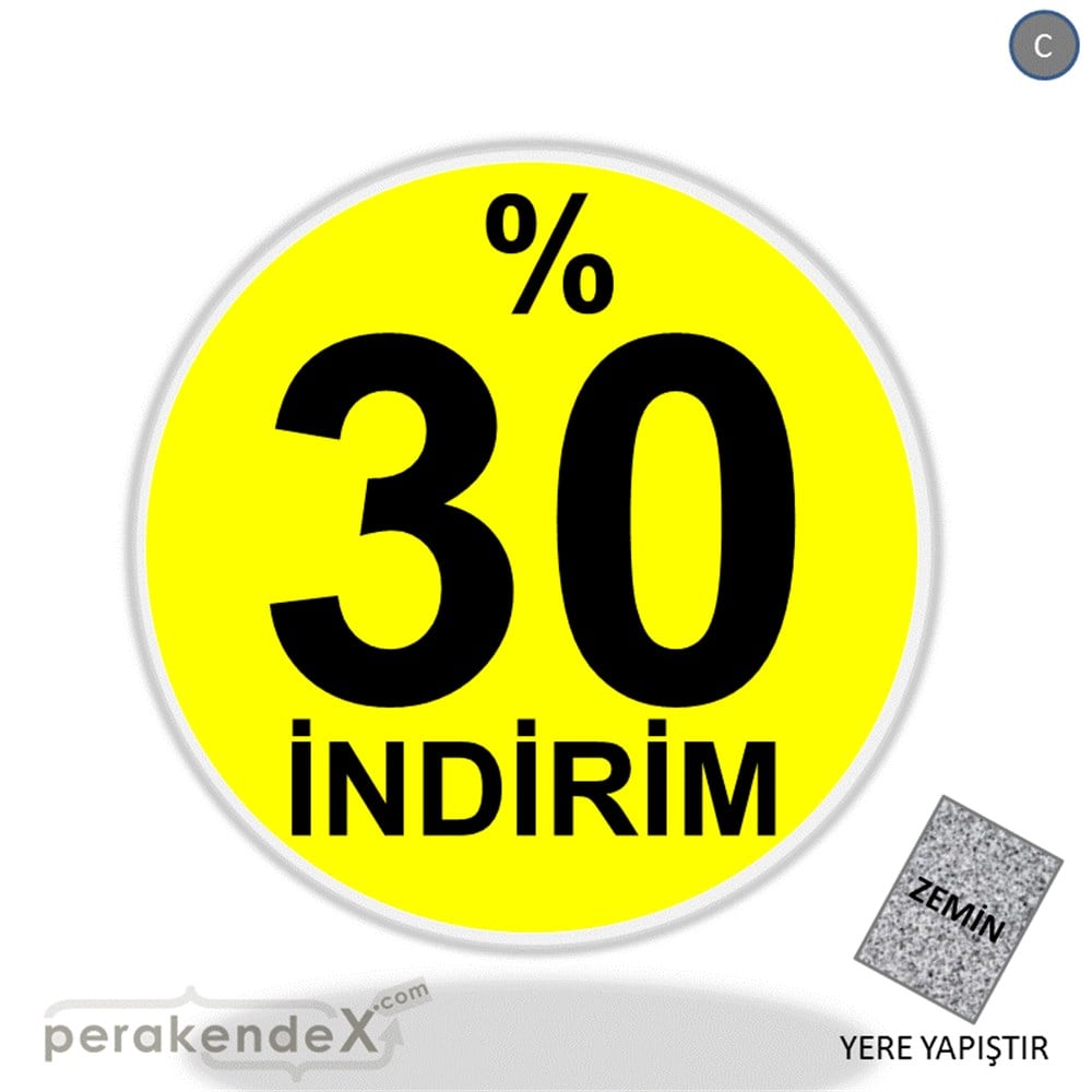 yüzde 30 indirim YER ZEMİNE YAPIŞIR -oval,tek yön baskı