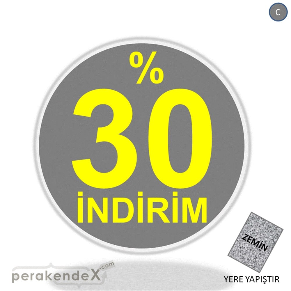 yüzde 30 indirim YER ZEMİNE YAPIŞIR -oval,tek yön baskı