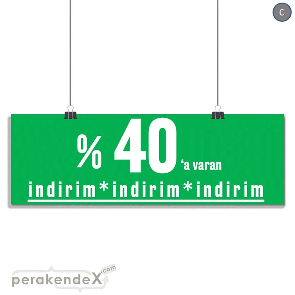 yüzde 40 a varan indirim SERT PLASTİK BANNER  -dikdörtgen,tek yön baskı