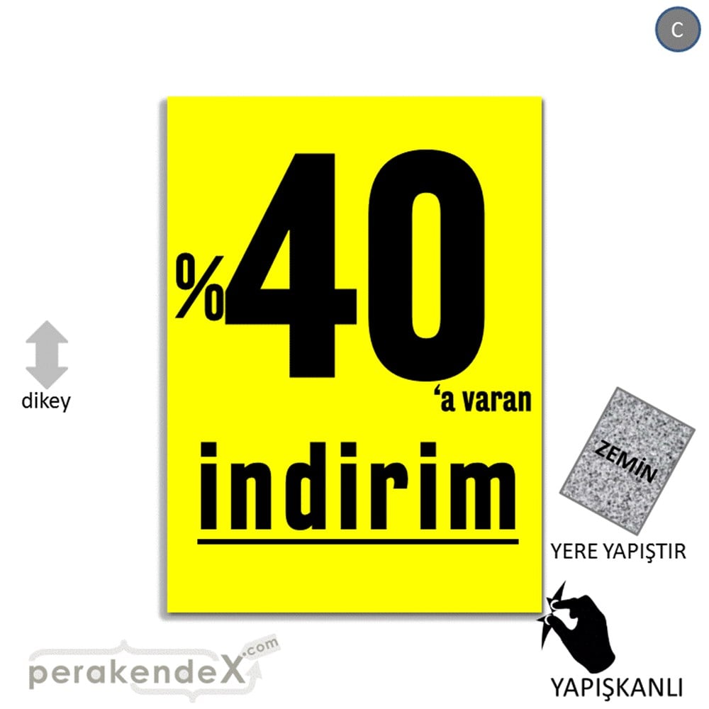 yüzde 40 a varan indirim YER ZEMİNE YAPIŞIR -dikdörtgen,tek yön baskı