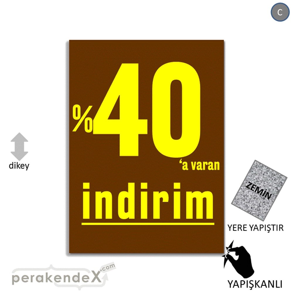 yüzde 40 a varan indirim YER ZEMİNE YAPIŞIR -dikdörtgen,tek yön baskı