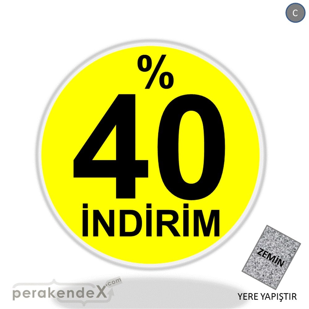 yüzde 40 indirim YER ZEMİNE YAPIŞIR -oval,tek yön baskı