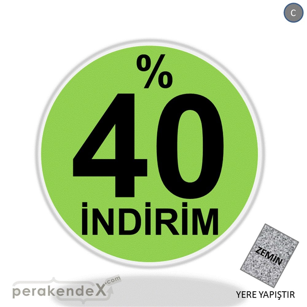 yüzde 40 indirim YER ZEMİNE YAPIŞIR -oval,tek yön baskı