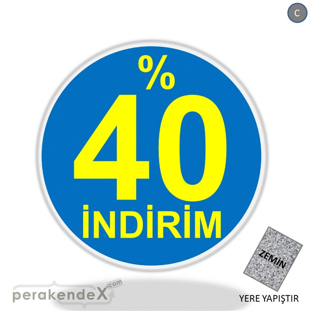 yüzde 40 indirim YER ZEMİNE YAPIŞIR -oval,tek yön baskı