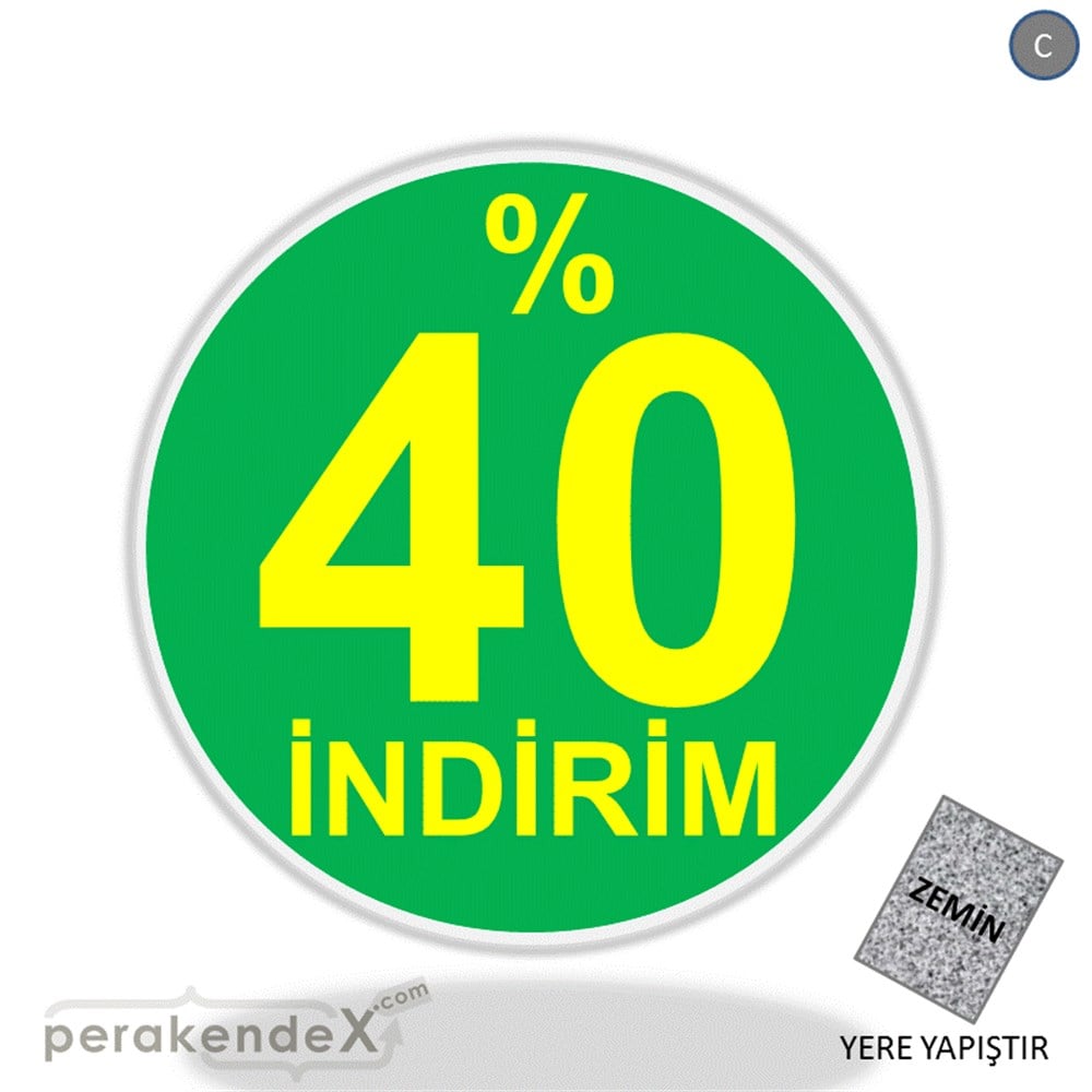 yüzde 40 indirim YER ZEMİNE YAPIŞIR -oval,tek yön baskı