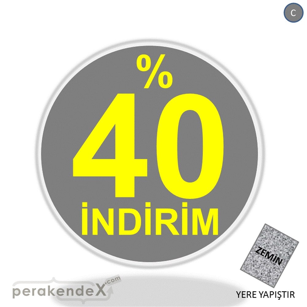 yüzde 40 indirim YER ZEMİNE YAPIŞIR -oval,tek yön baskı