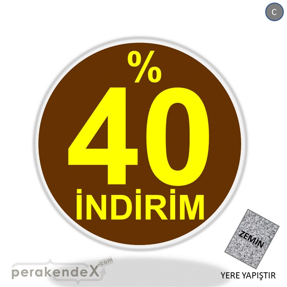 yüzde 40 indirim YER ZEMİNE YAPIŞIR -oval,tek yön baskı