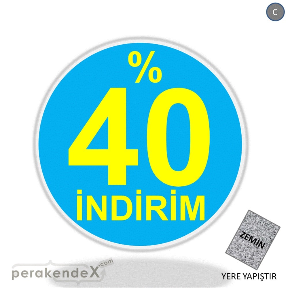 yüzde 40 indirim YER ZEMİNE YAPIŞIR -oval,tek yön baskı