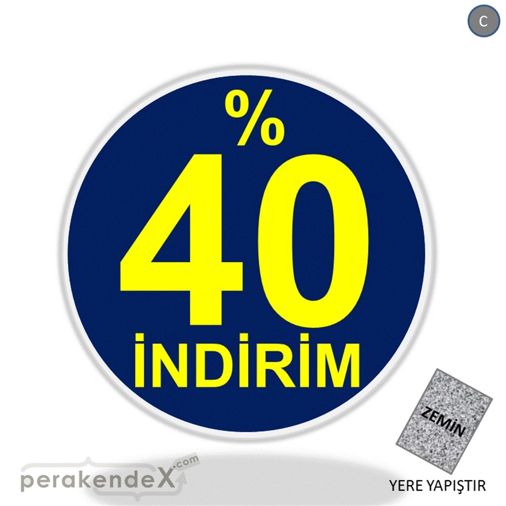 yüzde 40 indirim YER ZEMİNE YAPIŞIR -oval,tek yön baskı