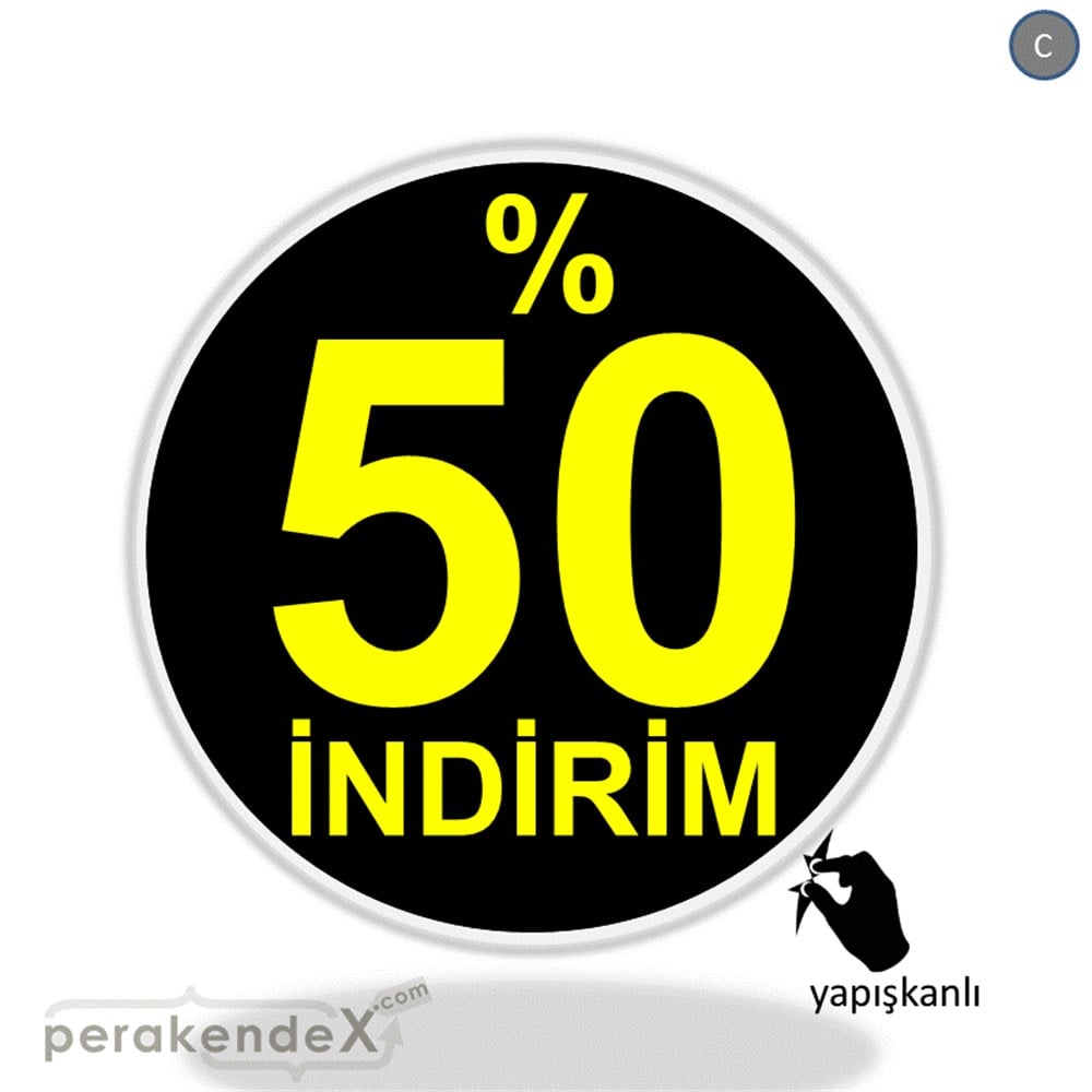 yüzde 50 indirim CAMA YAPIŞAN FOLYO -oval,tek yön baskı