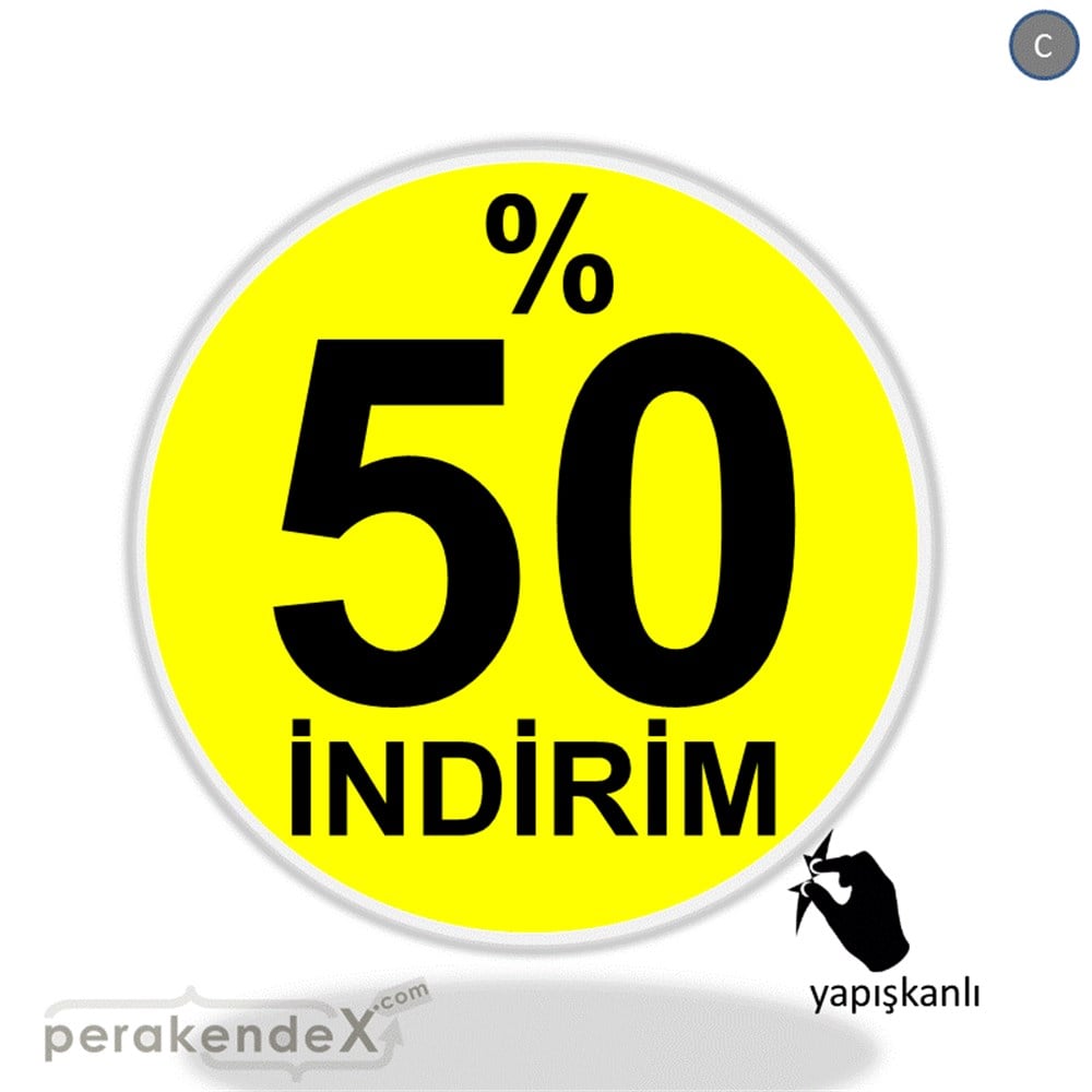 yüzde 50 indirim CAMA YAPIŞAN FOLYO -oval,tek yön baskı