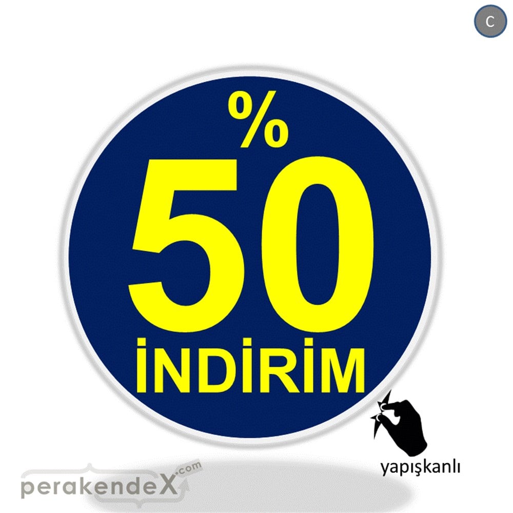 yüzde 50 indirim CAMA YAPIŞAN FOLYO -oval,tek yön baskı