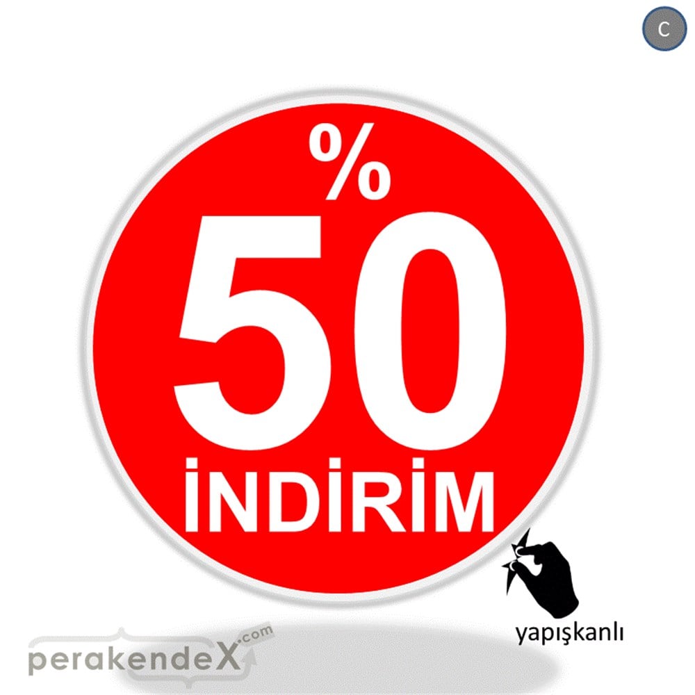 yüzde 50 indirim CAMA YAPIŞAN FOLYO -oval,tek yön baskı