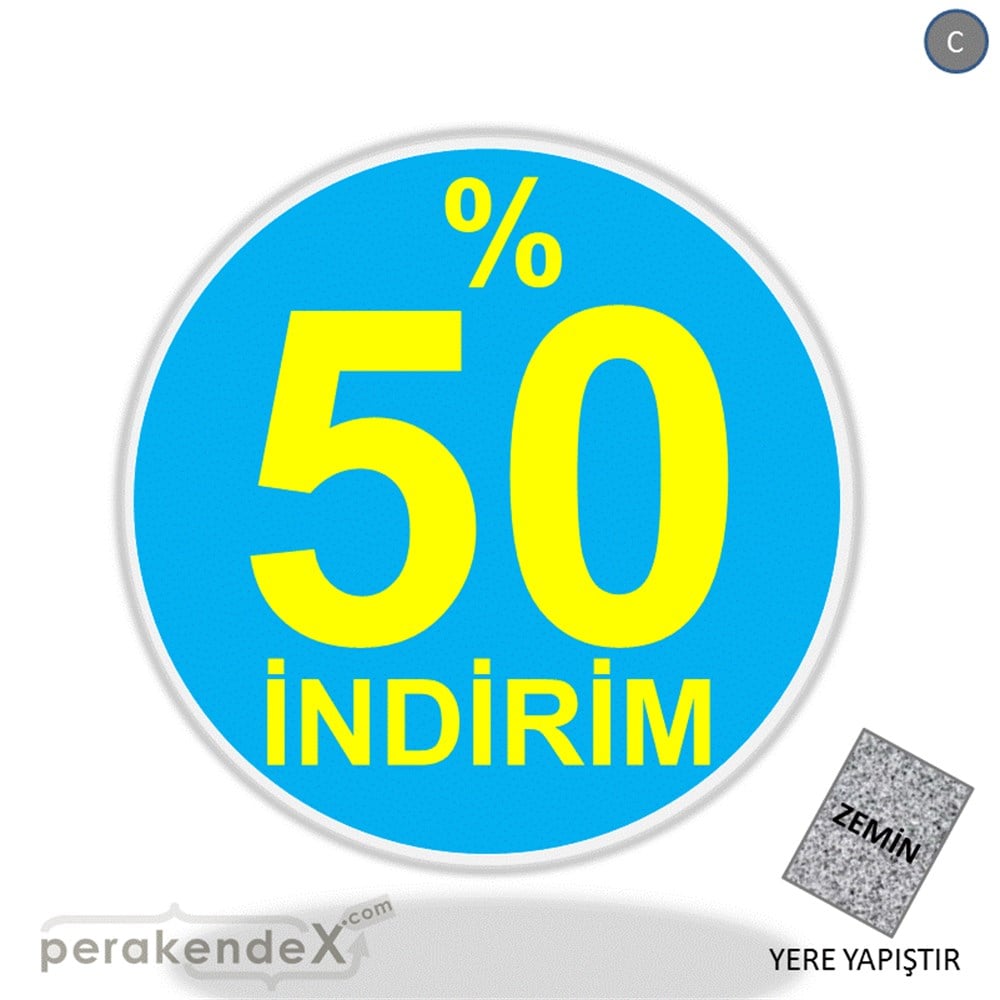 yüzde 50 indirim YER ZEMİNE YAPIŞIR -oval,tek yön baskı