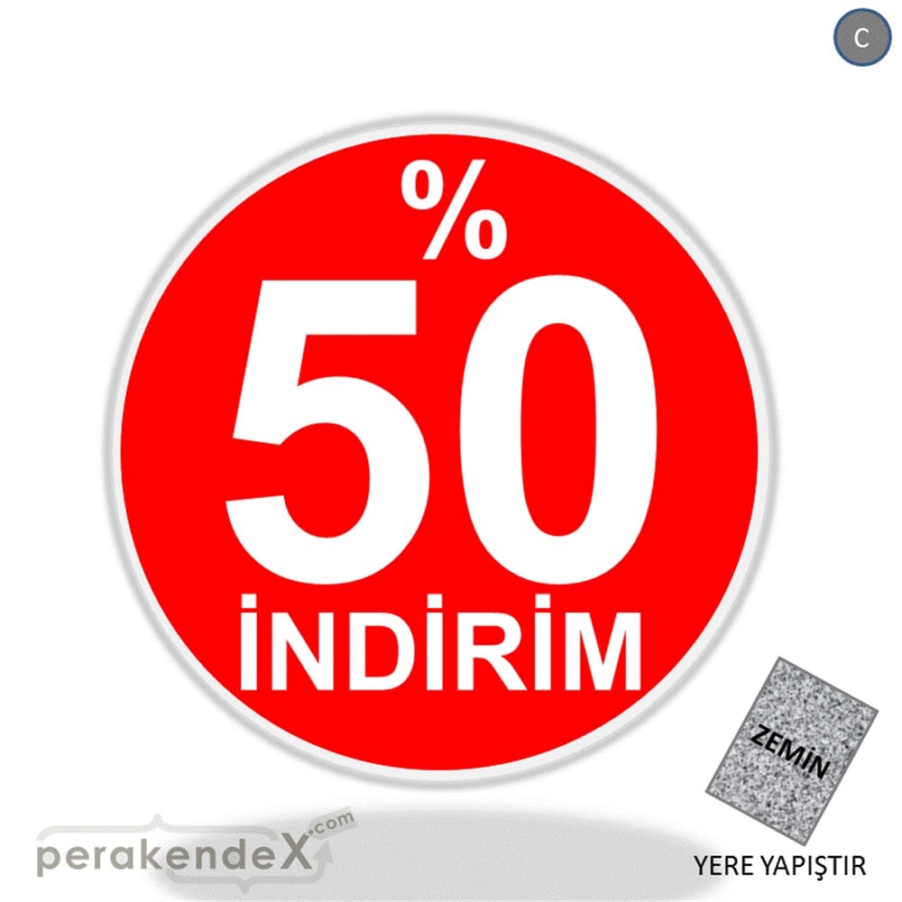 yüzde 50 indirim YER ZEMİNE YAPIŞIR -oval,tek yön baskı