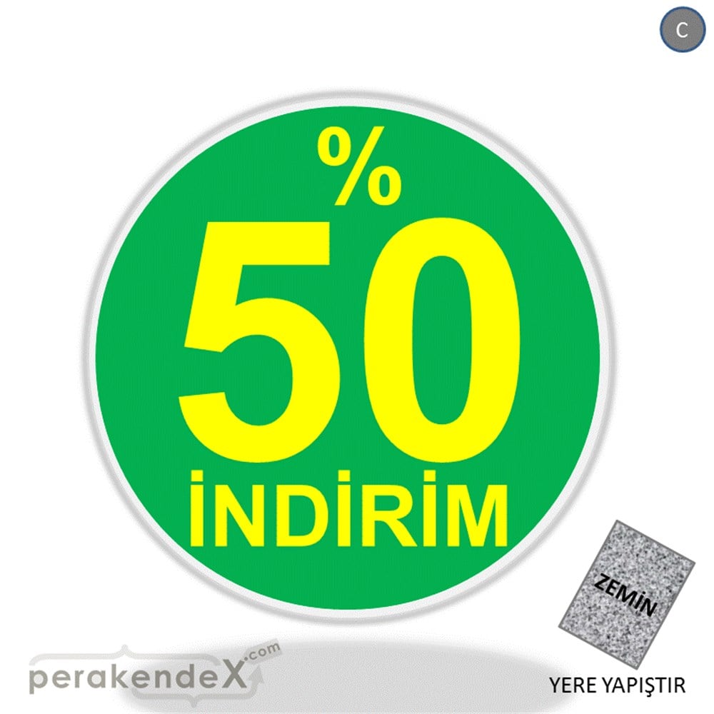 yüzde 50 indirim YER ZEMİNE YAPIŞIR -oval,tek yön baskı