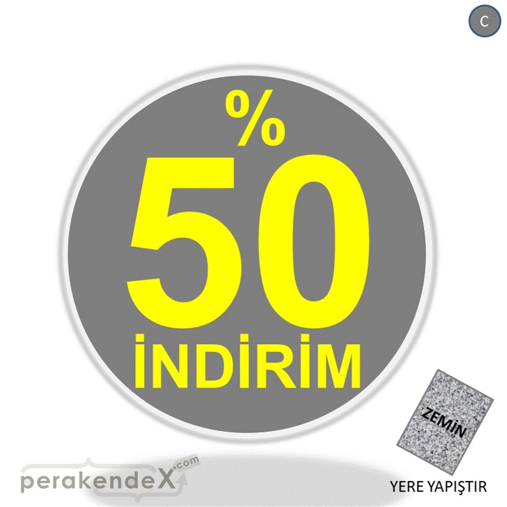 yüzde 50 indirim YER ZEMİNE YAPIŞIR -oval,tek yön baskı