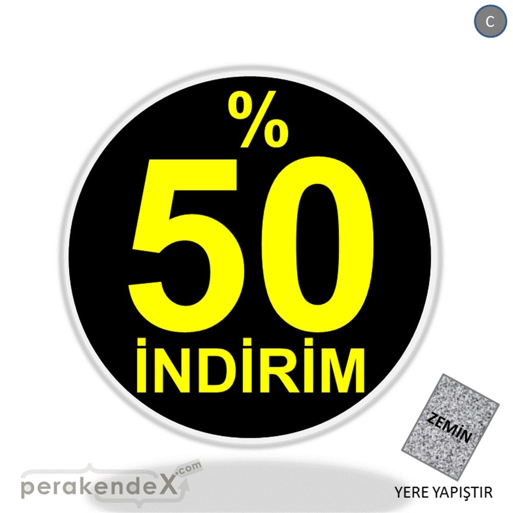 yüzde 50 indirim YER ZEMİNE YAPIŞIR -oval,tek yön baskı