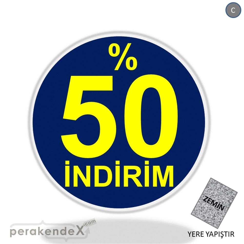 yüzde 50 indirim YER ZEMİNE YAPIŞIR -oval,tek yön baskı