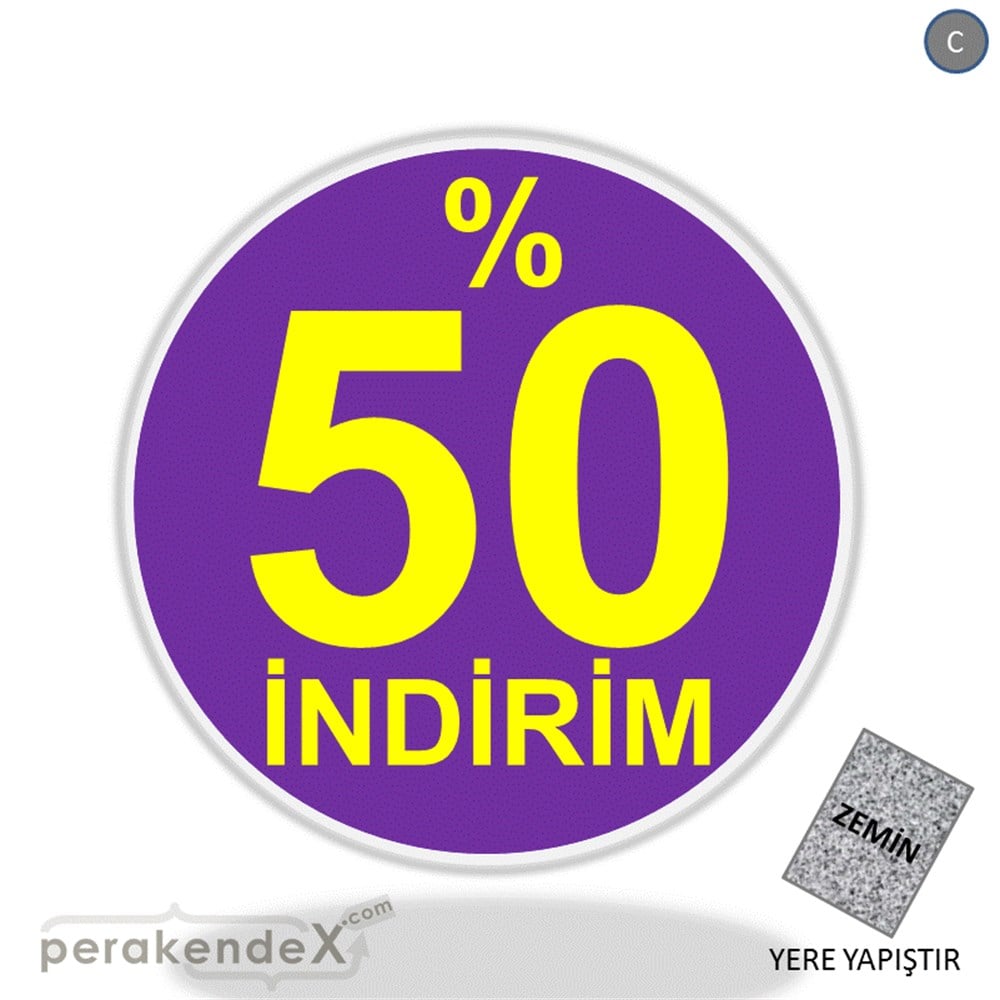 yüzde 50 indirim YER ZEMİNE YAPIŞIR -oval,tek yön baskı