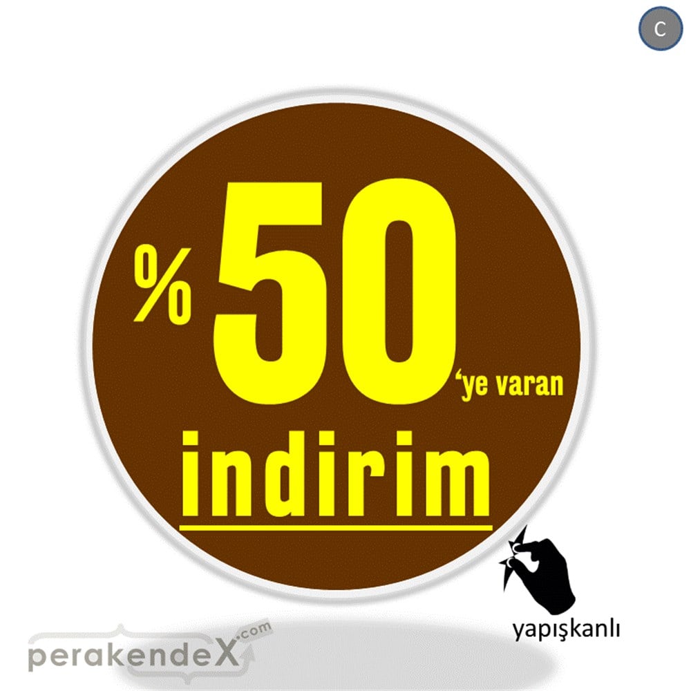 yüzde 50 ye varan indirim CAMA YAPIŞAN FOLYO -oval,tek yön baskı