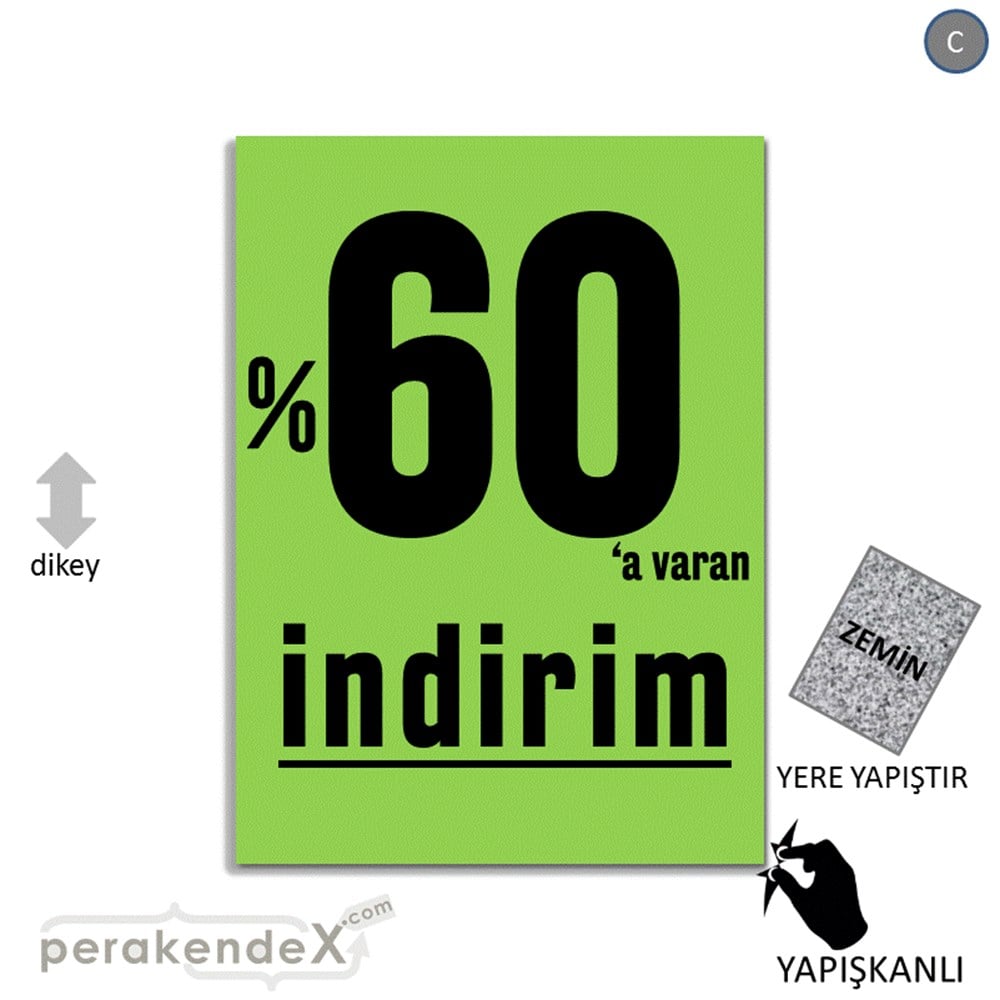 yüzde 60 a varan indirim YER ZEMİNE YAPIŞIR -dikdörtgen,tek yön baskı