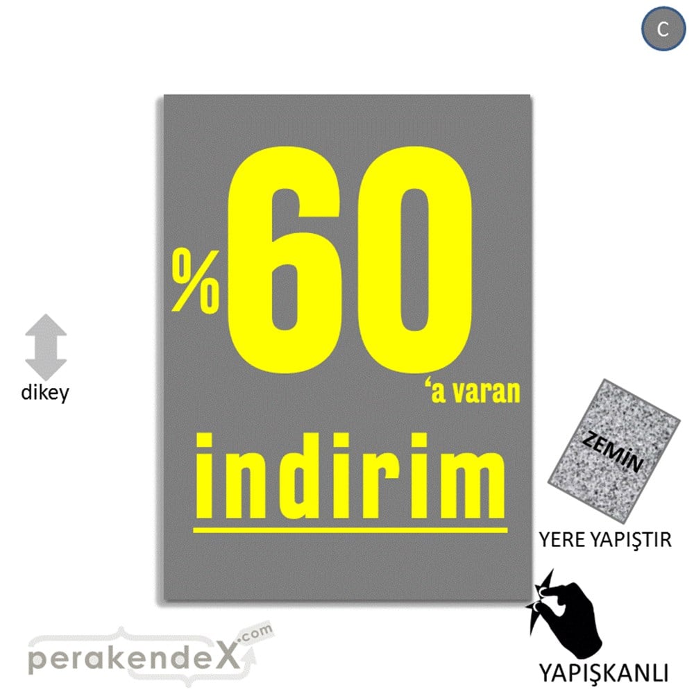 yüzde 60 a varan indirim YER ZEMİNE YAPIŞIR -dikdörtgen,tek yön baskı