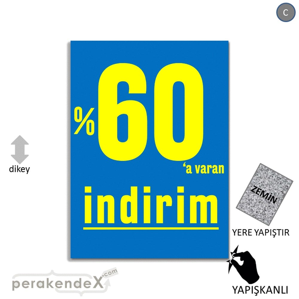 yüzde 60 a varan indirim YER ZEMİNE YAPIŞIR -dikdörtgen,tek yön baskı