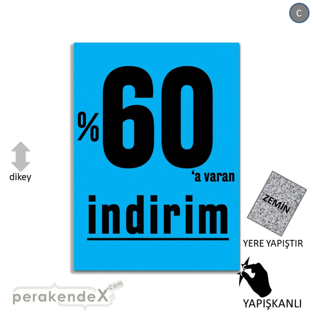 yüzde 60 a varan indirim YER ZEMİNE YAPIŞIR -dikdörtgen,tek yön baskı