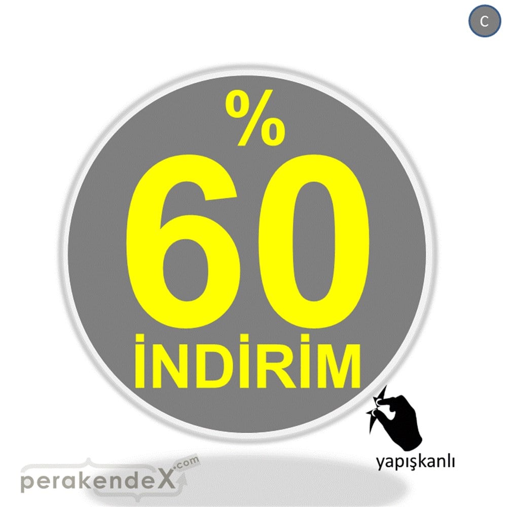 yüzde 60 indirim CAMA YAPIŞAN FOLYO -oval,tek yön baskı