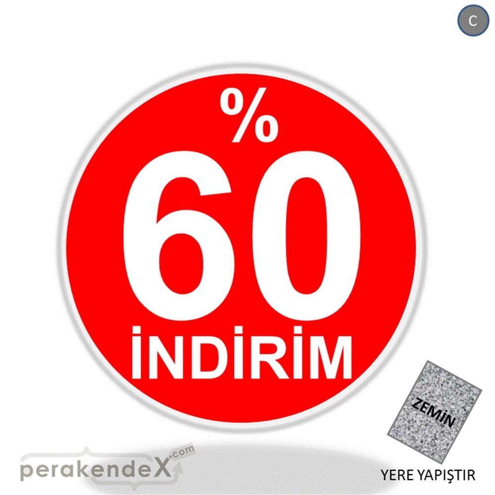 yüzde 60 indirim YER ZEMİNE YAPIŞIR -oval,tek yön baskı