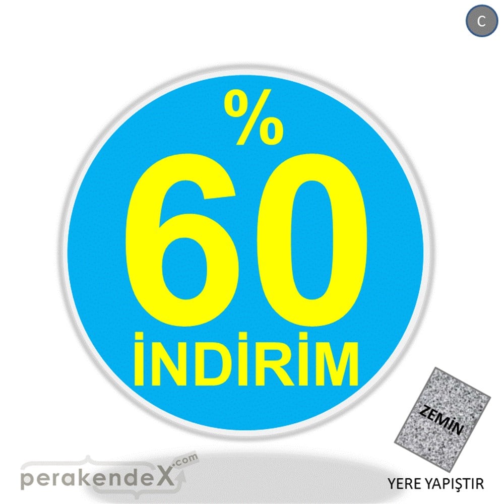 yüzde 60 indirim YER ZEMİNE YAPIŞIR -oval,tek yön baskı