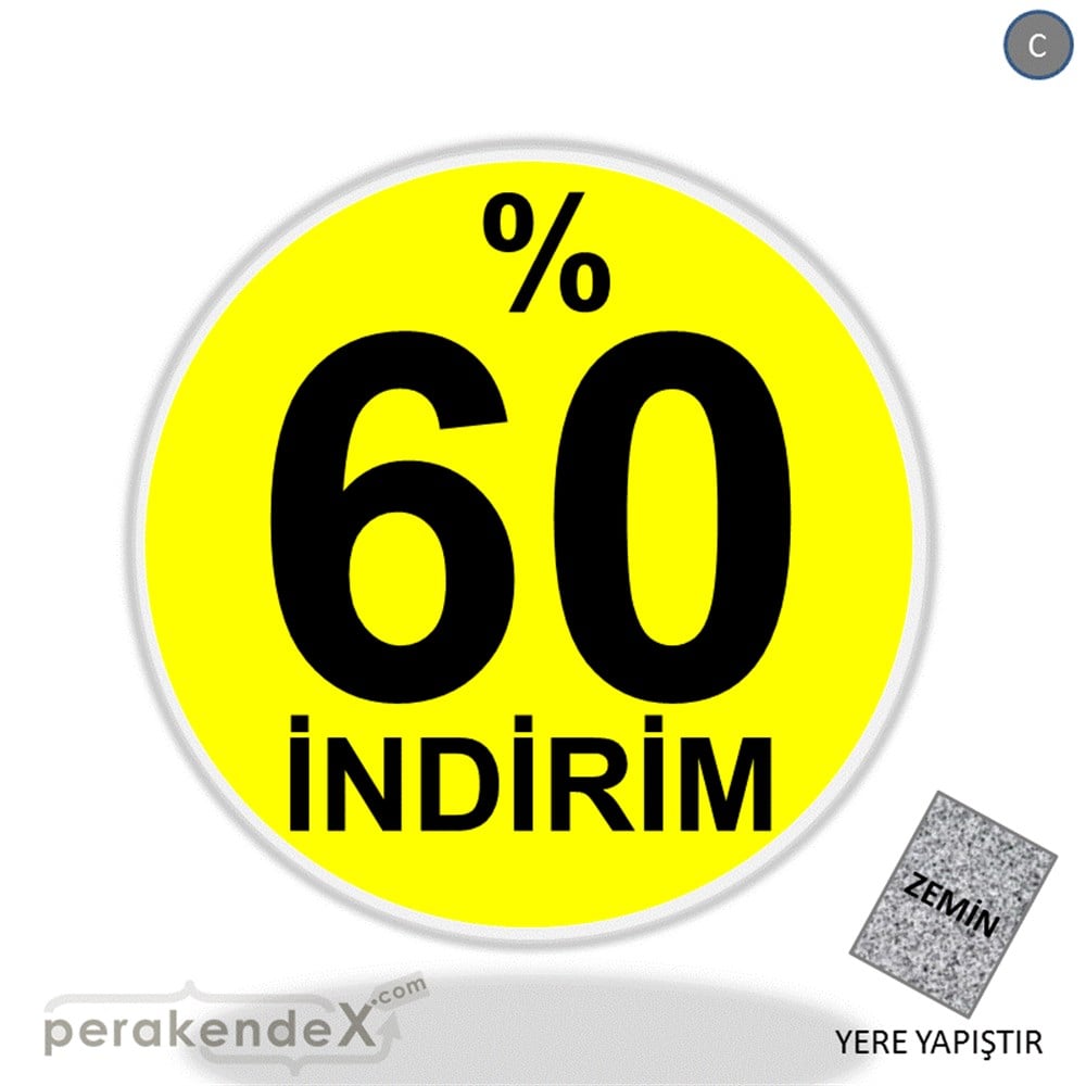 yüzde 60 indirim YER ZEMİNE YAPIŞIR -oval,tek yön baskı