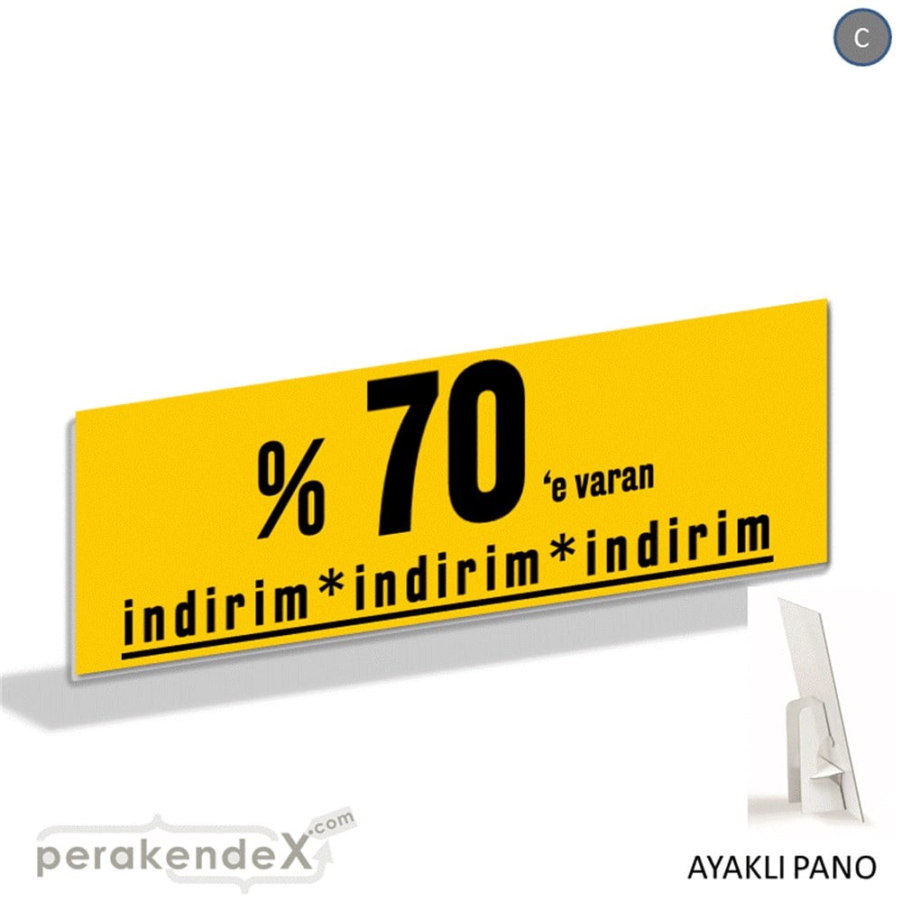 yüzde 70 e varan indirim AYAKLI REKLAM BANNER -dikdörtgen,tek yön baskı