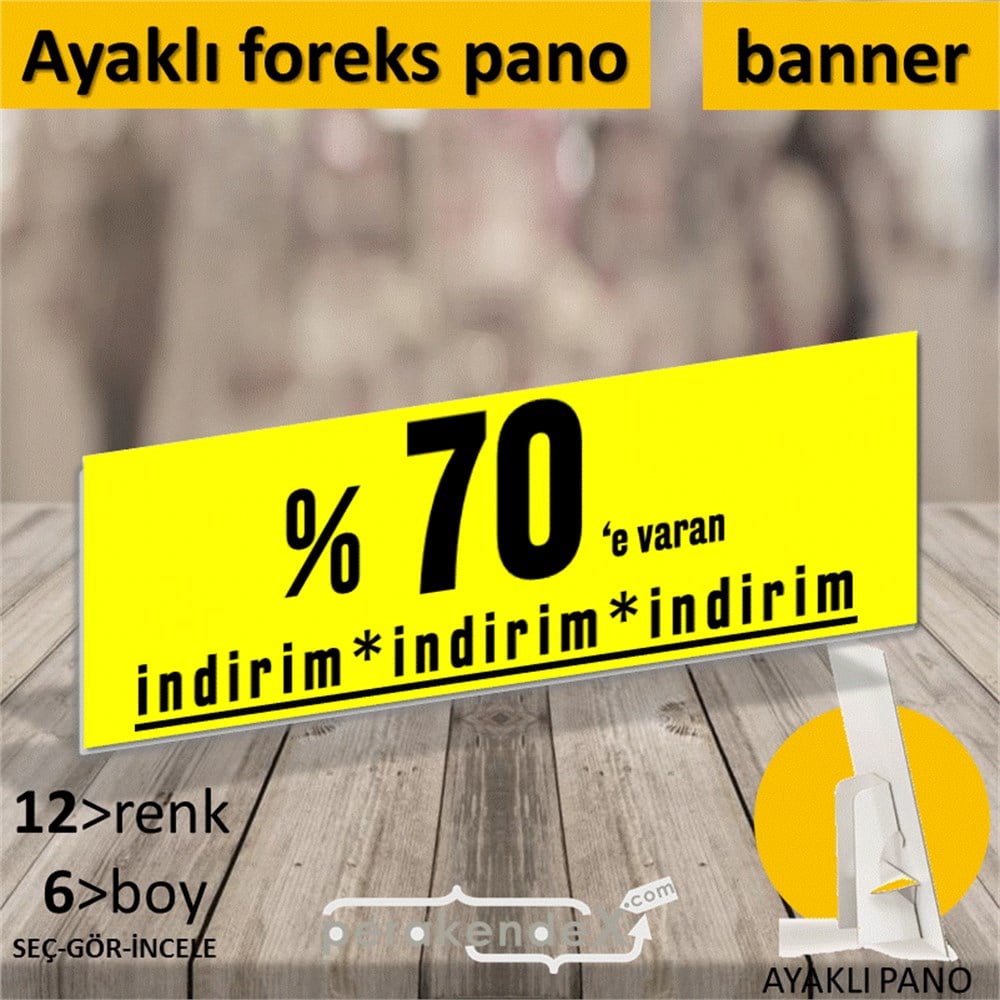 yüzde 70 e varan indirim AYAKLI REKLAM BANNER -dikdörtgen,tek yön baskı