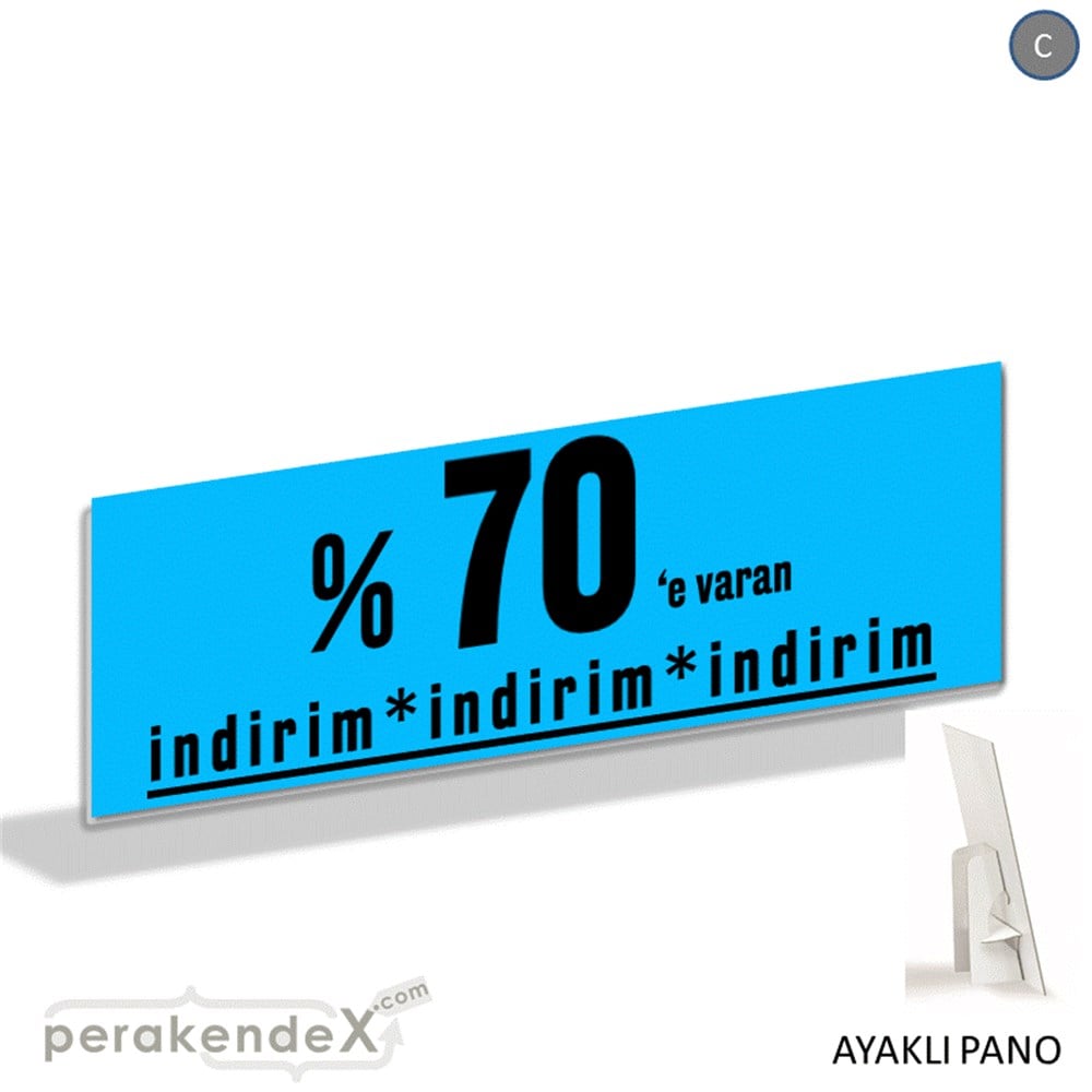 yüzde 70 e varan indirim AYAKLI REKLAM BANNER -dikdörtgen,tek yön baskı