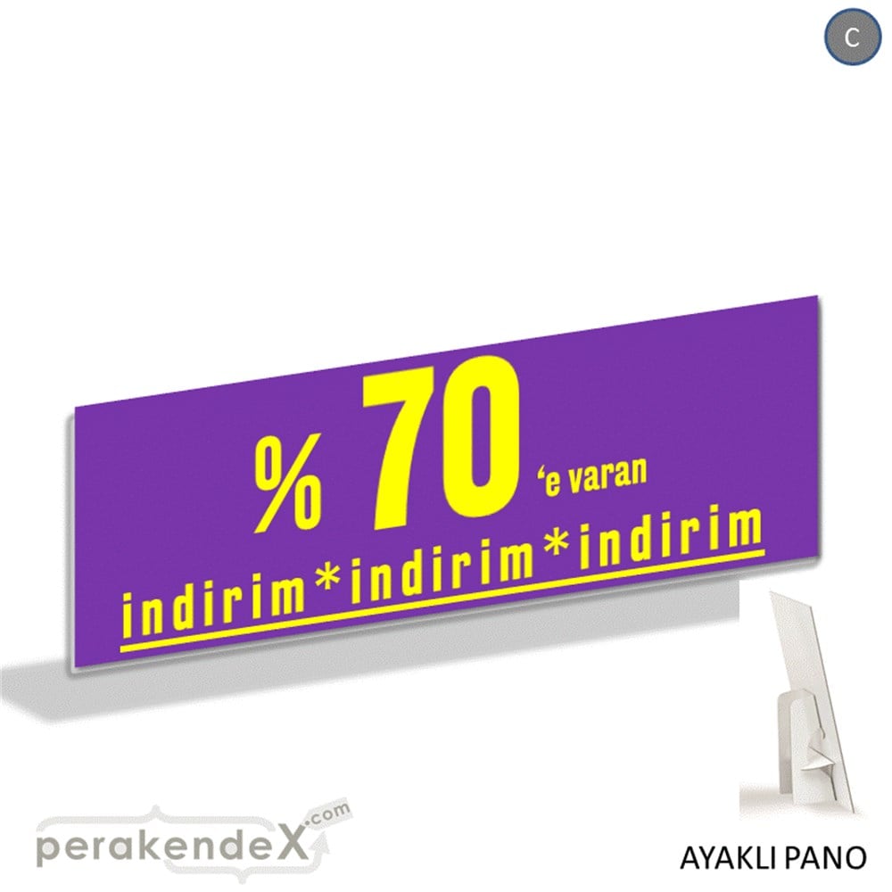 yüzde 70 e varan indirim AYAKLI REKLAM BANNER -dikdörtgen,tek yön baskı