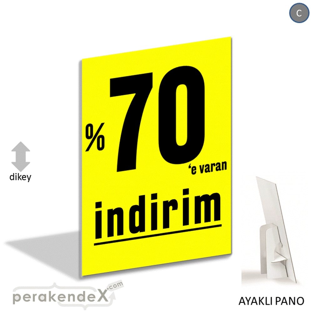 yüzde 70 e varan indirim AYAKLI REKLAM PANOSU -dikdörtgen,tek yön baskı