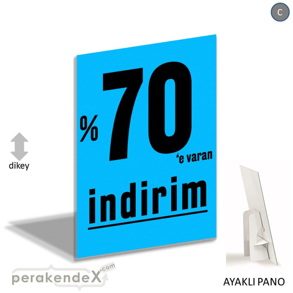 yüzde 70 e varan indirim AYAKLI REKLAM PANOSU -dikdörtgen,tek yön baskı