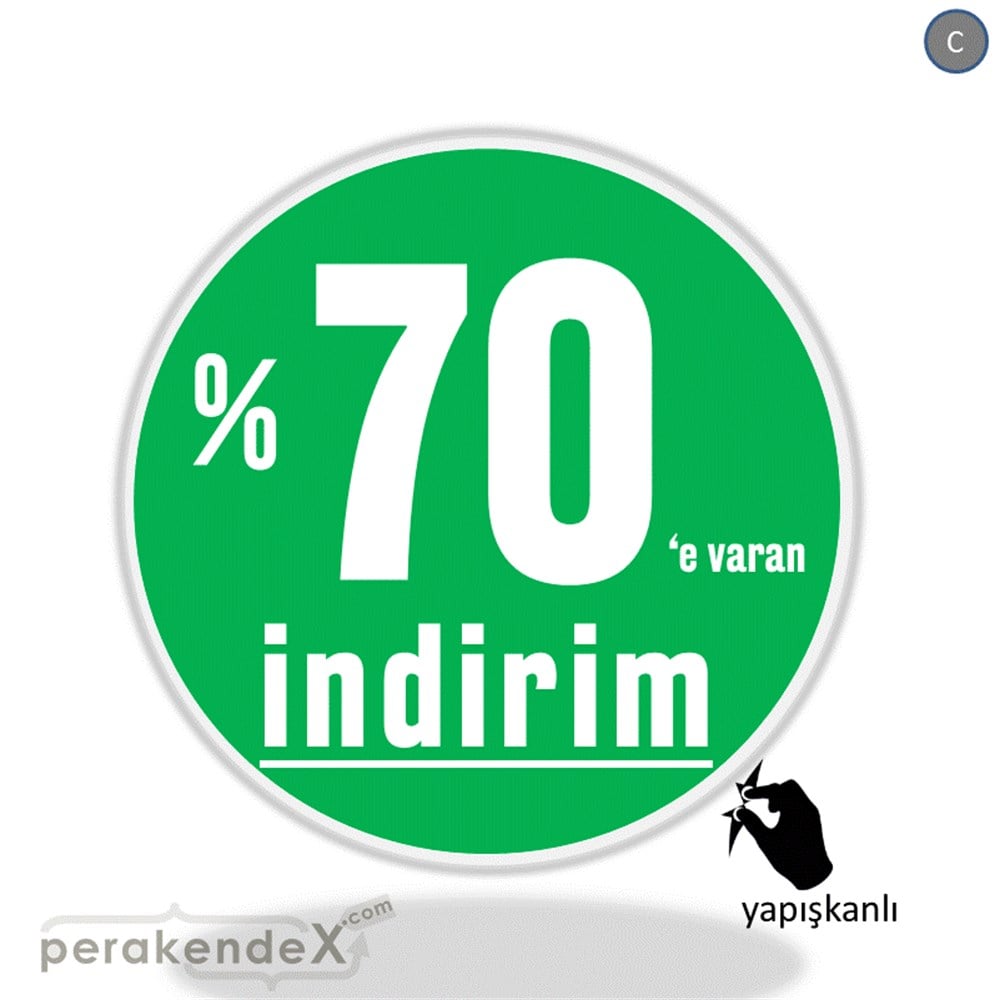 yüzde 70 e varan indirim CAMA YAPIŞAN FOLYO -oval,tek yön baskı