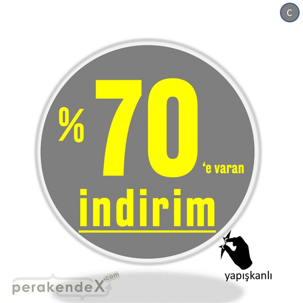 yüzde 70 e varan indirim CAMA YAPIŞAN FOLYO -oval,tek yön baskı