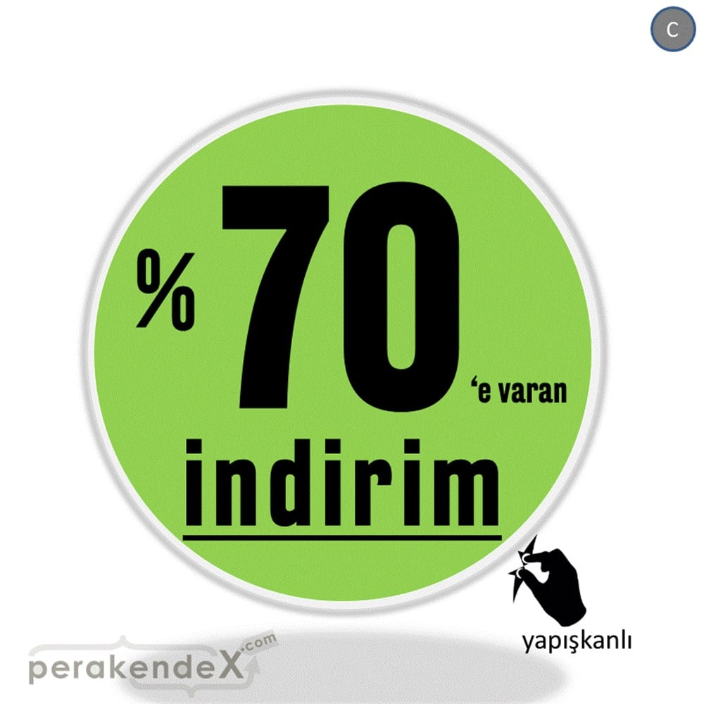 yüzde 70 e varan indirim CAMA YAPIŞAN FOLYO -oval,tek yön baskı