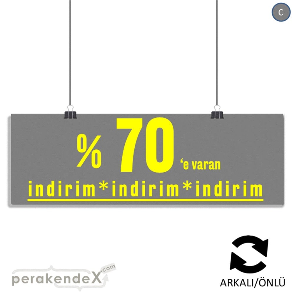 yüzde 70 e varan indirim SERT PLASTİK BANNER  -dikdörtgen,çift yön baskı