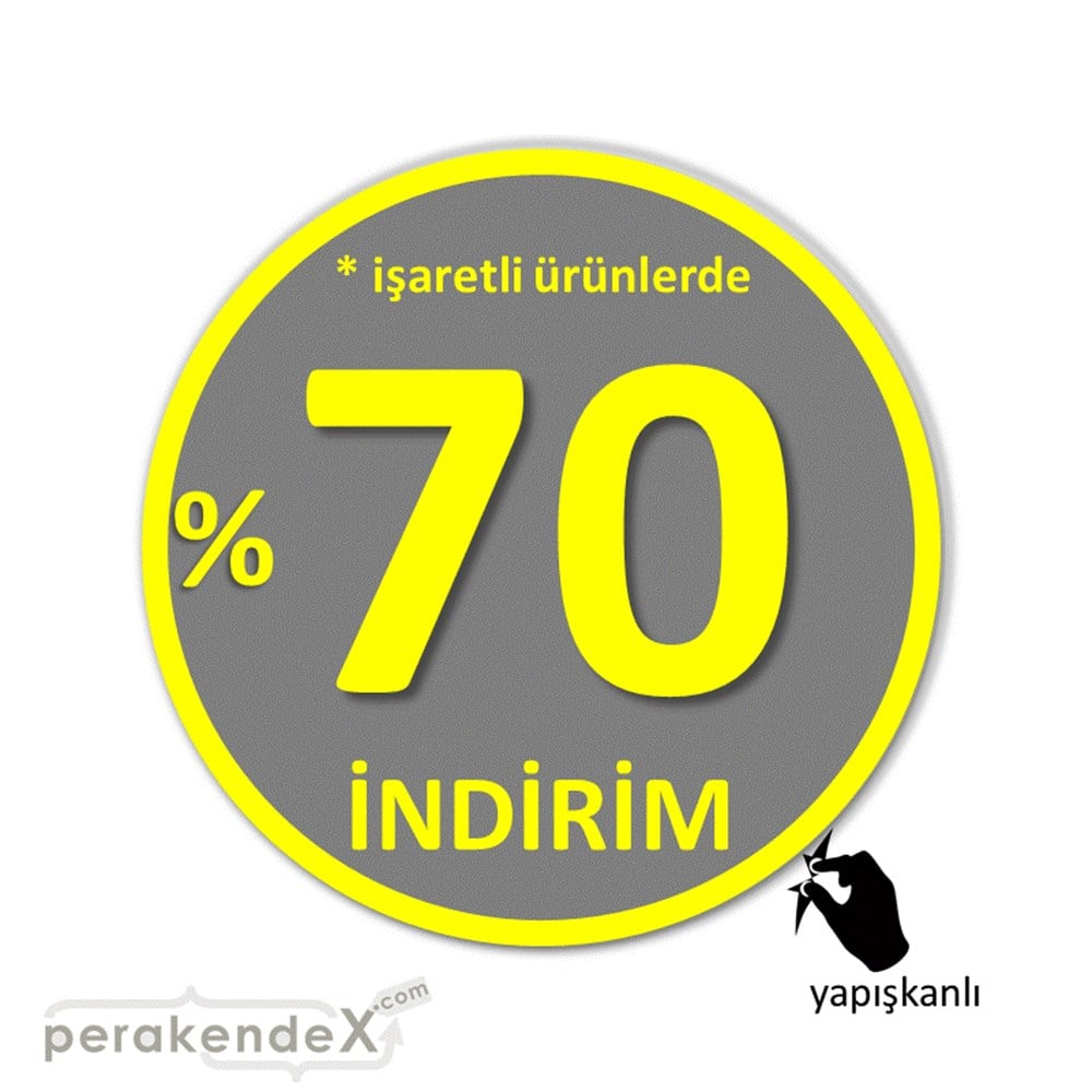 yüzde 70 indirim * işaretli ürünlerde CAMA YAPIŞAN FOLYO -oval,tek yön baskı