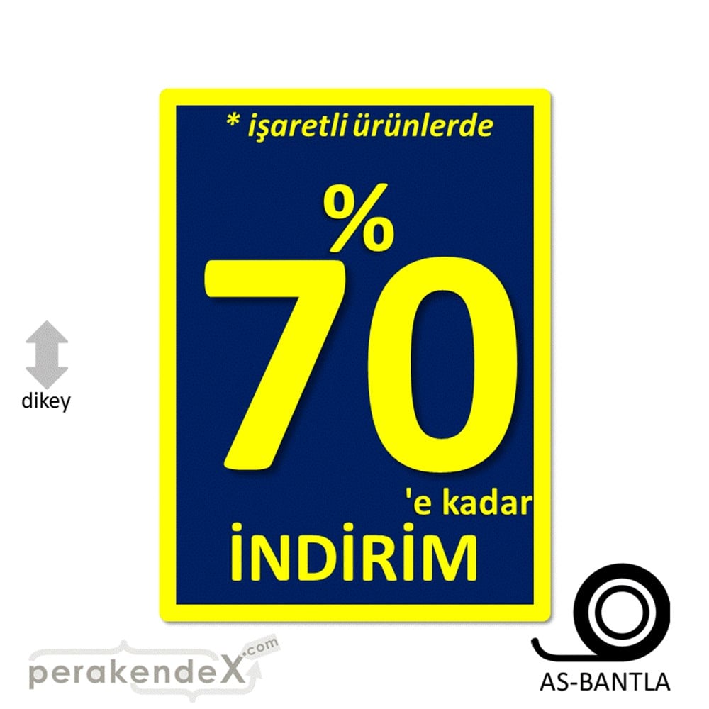 yüzde 70 indirim * işaretli ürünlerde POSTERİ -dikdörtgen,tek yön baskı