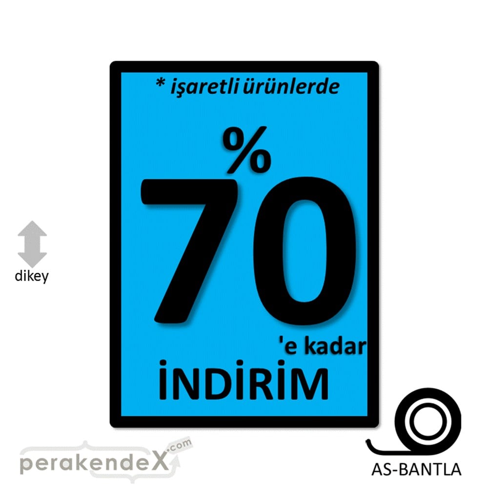 yüzde 70 indirim * işaretli ürünlerde POSTERİ -dikdörtgen,tek yön baskı